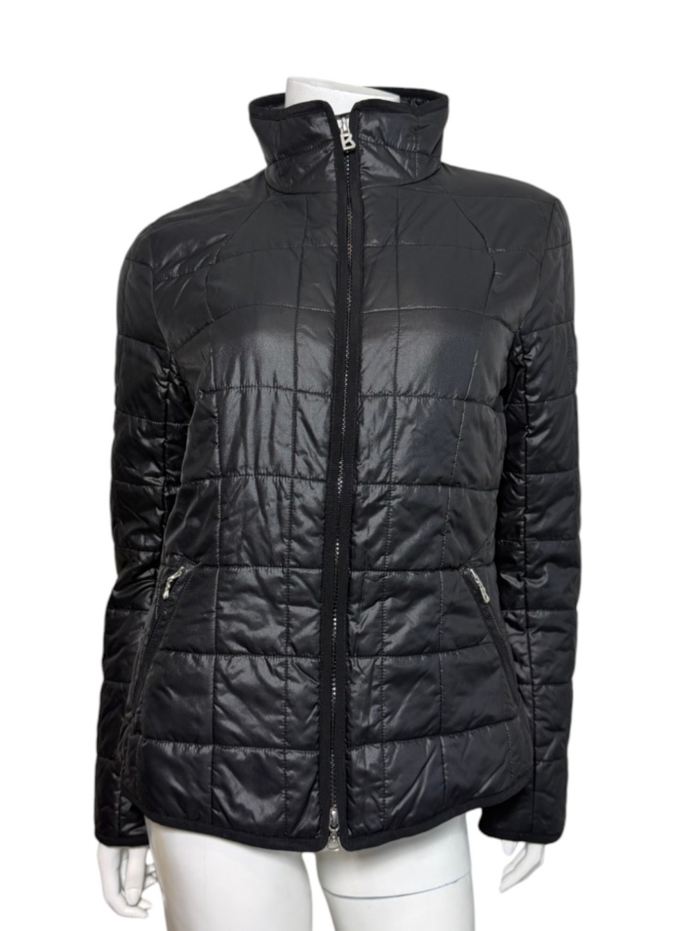Bogner Women’s US 10 Black Quilted Puffer Jacket Lightweight Full Zip